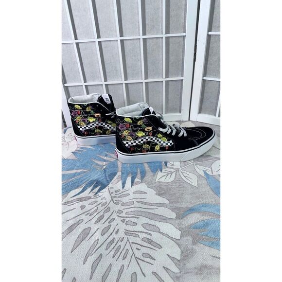 VANS -MEN/WOMENS - HI SK 8 Top PLATFORM 2.0 - POPPY CHECKERBOARD BLACK/MULTI - Picture 1 of 10